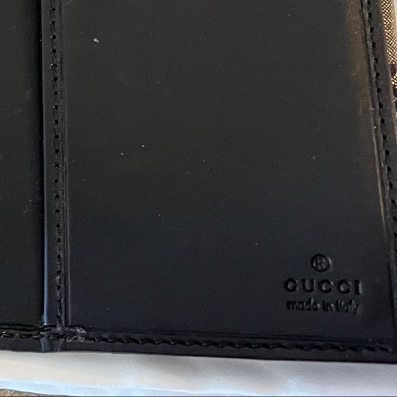 Authentic Gucci GG Supreme Continental Navy Coated Canvas Wallet - Picture 11 of 15